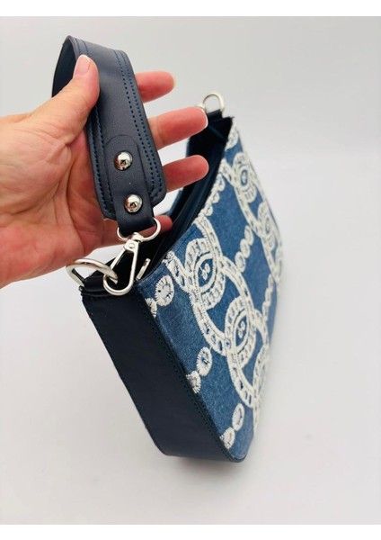 Deri Saplı Kumaş Çanta fiyatları