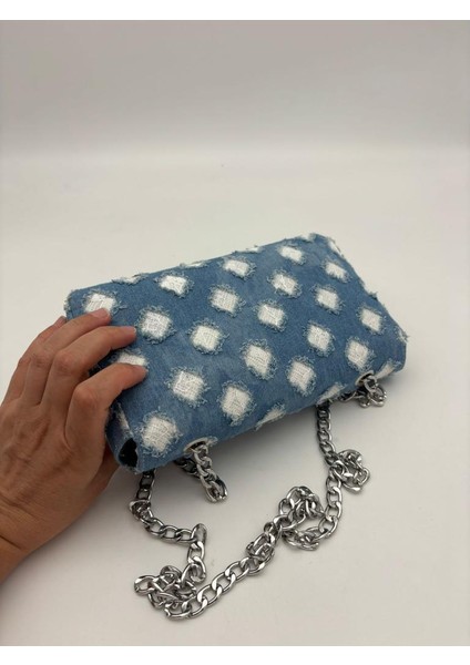 Kot Kumaş Çanta, Denim Çanta Zincirli modelleri