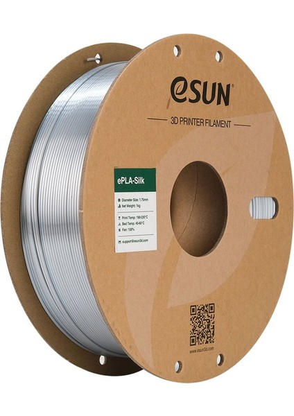 Esilk-Pla Filament Gümüş 1.75MM 1 kg -