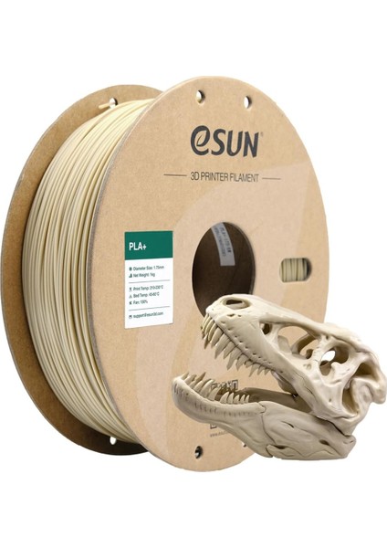 Kemik Beyazı Pla+ Filament 1.75MM 1 kg Plus -