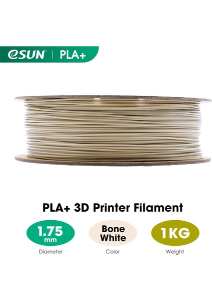 Kemik Beyazı Pla+ Filament 1.75MM 1 kg Plus - fiyatları