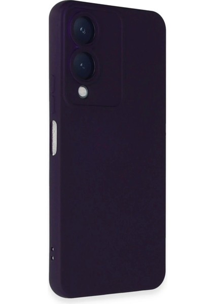 Vivo Y17S Kılıf Nano Içi Kadife Silikon - Mor fiyatları