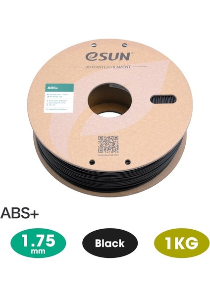 Abs+ Filament Siyah 1,75MM 1kg fiyatları