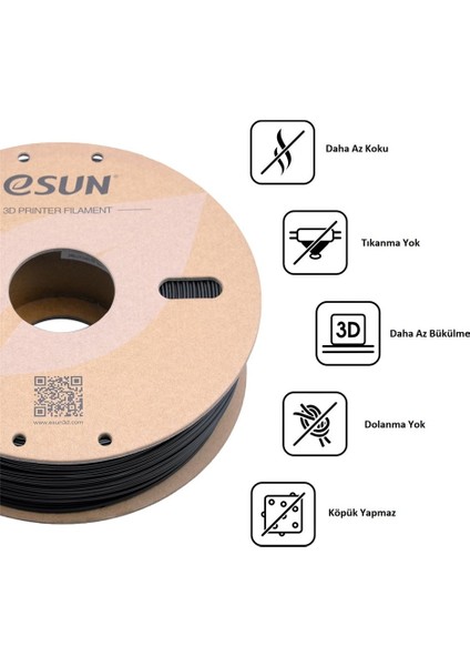 Abs+ Filament Siyah 1,75MM 1kg fırsatları