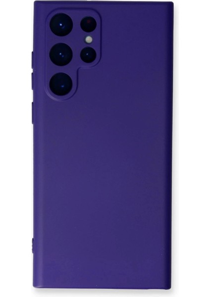 Samsung Galaxy S24 Ultra Kılıf Nano Içi Kadife Silikon - Mor