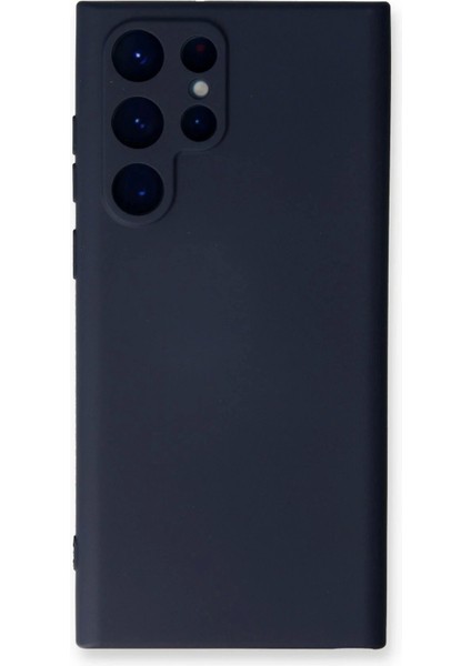 Samsung Galaxy S24 Ultra Kılıf Nano Içi Kadife Silikon - Lacivert