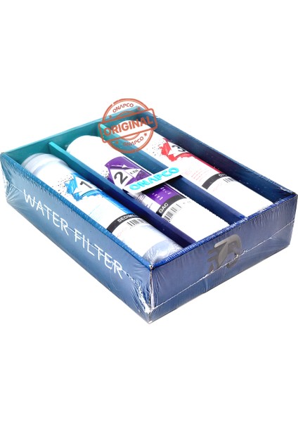 Orijinal Kapalı Kasa Su Arıtma Cihazı Filtre Seti 3 Aşamalı modelleri