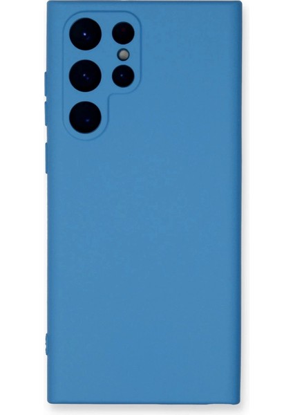 Samsung Galaxy S24 Ultra Kılıf Nano Içi Kadife Silikon - Mavi