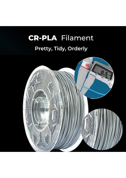 Cr-Pla Gümüş 3D Yazıcı Filament 1.75MM - fırsatları
