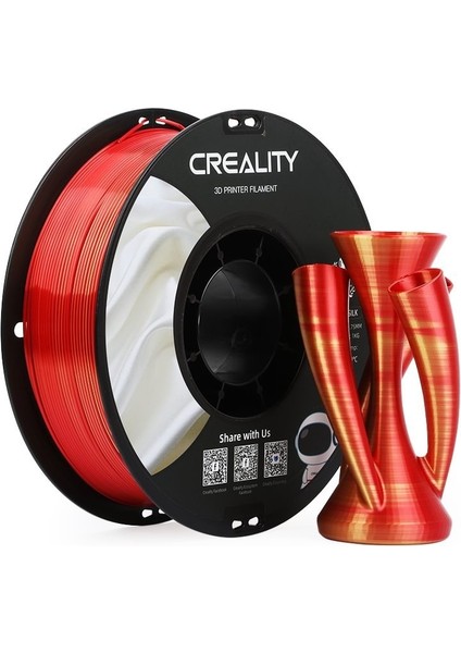 Cr-Silk Pla 1,75MM 3D Filament 1kg - Altın Kırmızı -