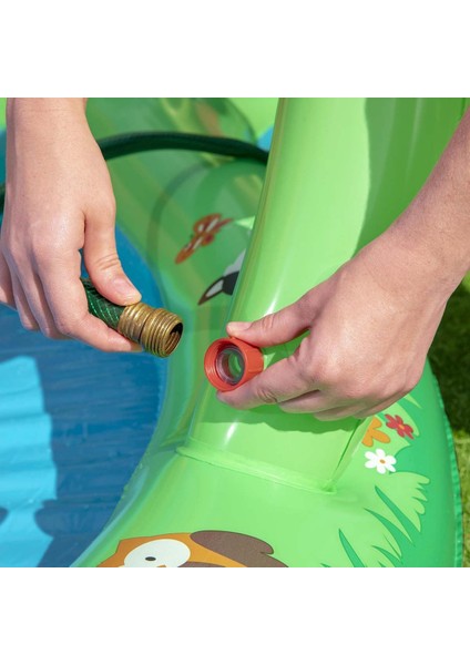 Kaydıraklı Sulu Oyun Havuzu Seti - 295 x 199 x 130 cm indirimleri