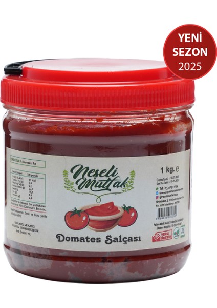 Domates Salçası 1 kg Yeni Sezon 2025