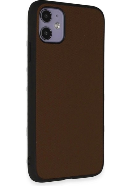 iPhone 11 Kılıf Taft Kapak - Kahverengi