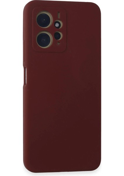 Xiaomi Redmi Note 12 4g Kılıf Nano Içi Kadife Silikon - Bordo