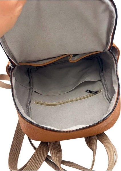 Gerçek Deri Sırt Çantası Unisex Kahve Renk fırsatları