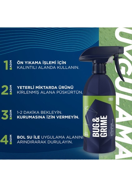 Q²m Bug&grime Araç Sinek Böcek Leke Temizleyici - 500 ml modelleri