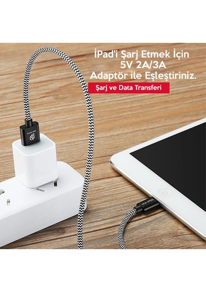 Dux Ducis K-One Cable Iphone USB Şarj Kablosu 1 METRE-(1903) - NVRS6516-2762 modelleri