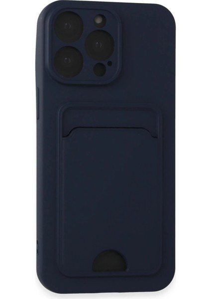 iPhone 14 Pro Max Kılıf Kelvin Kartvizitli Silikon - Lacivert - NVRS9674-1434