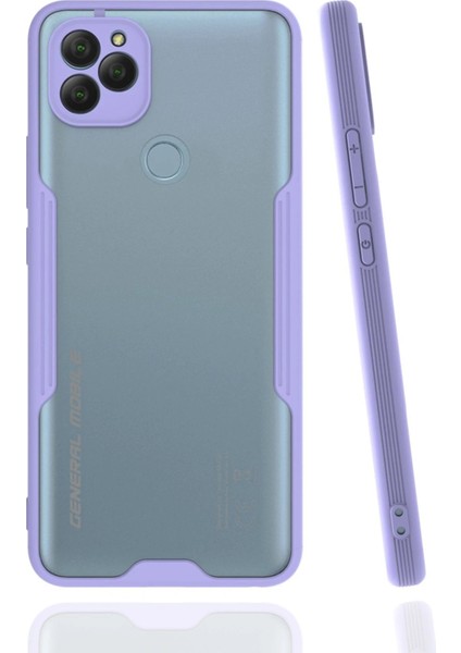 General Mobile Gm 22 Kılıf Platin Silikon - Lila - NVRS9481-8898