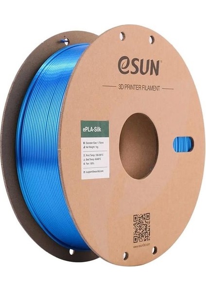 Esilk-Pla Filament Mavi 1.75MM 1 kg -