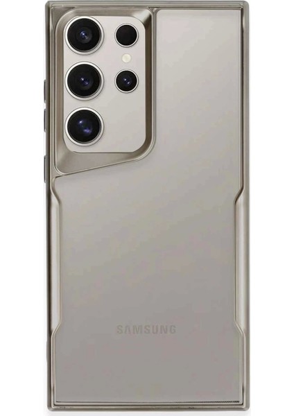 Samsung Galaxy S24 Ultra Kılıf Boyi Silikon Kapak - Titan Gri