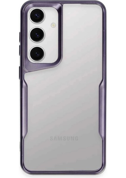 Samsung Galaxy S24 Kılıf Boyi Silikon Kapak - Derin Mor