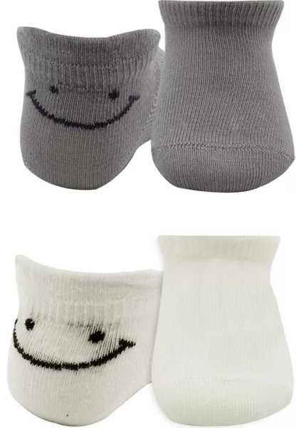 Özel 2'li Sneakers Smile Penye Çorap BS20106 Gri Fırsat!!! fiyatları