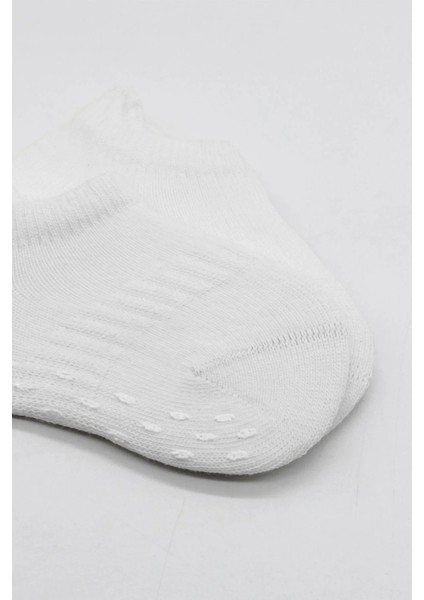 2'li Sneakers Kaymaz Basic Penye Çorap BS20103 Beyaz Beyaz fırsatları
