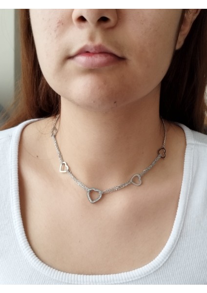 Ladybirdbujiteri Tiffanyy Model Beş Kapli Çelik Kolye