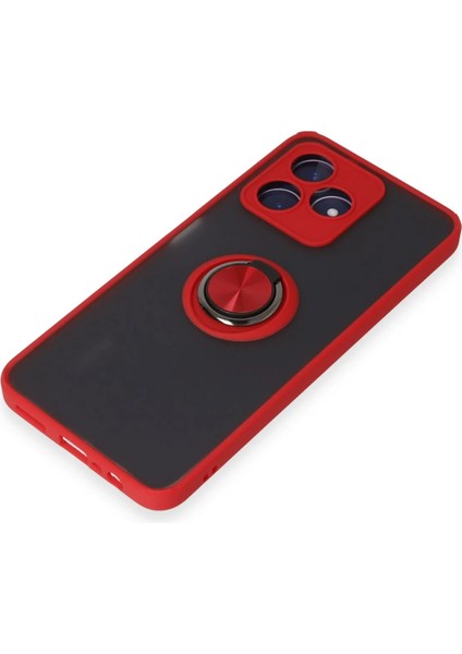Realme C53 Kılıf Montreal Yüzüklü Silikon Kapak - Kırmızı Dsdrn indirimleri