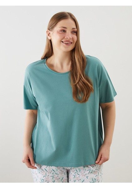 Yeni Sezon Buyuk Beden Cicekli Kadin Kaprili Pijama Takimi - S5P671Z8 fiyatları