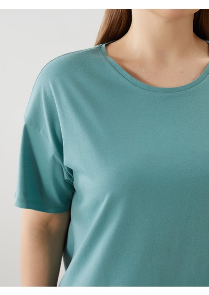 Yeni Sezon Buyuk Beden Cicekli Kadin Kaprili Pijama Takimi - S5P671Z8 modelleri