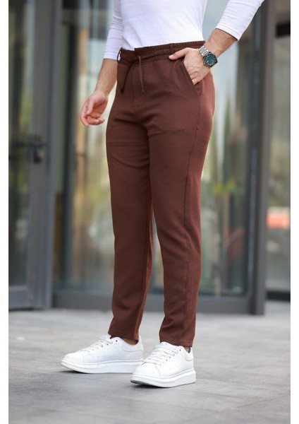 Erkek Beli Bağcıklı Jogger Pantolon