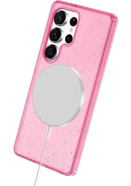 Samsung Galaxy S24 Ultra Kılıf Glow Magsafe Kapak - Pembe fırsatları
