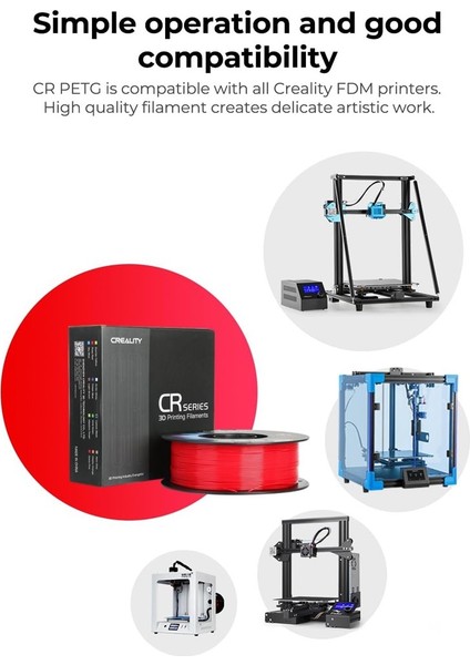 Cr-Petg Kırmızı Filament 1.75MM 1000GR - modelleri