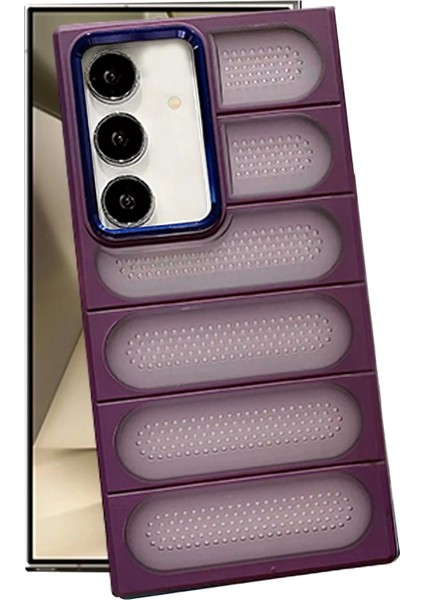 Samsung Galaxy S24 Plus Kılıf Airmax Silikon Kapak - Derin Mor