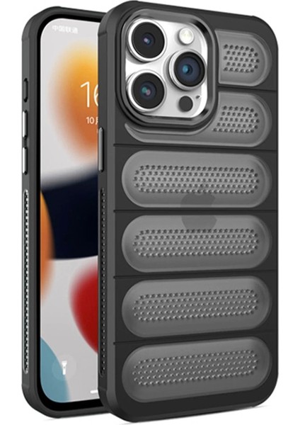 iPhone 15 Pro Max Kılıf Airmax Silikon Kapak - Siyah