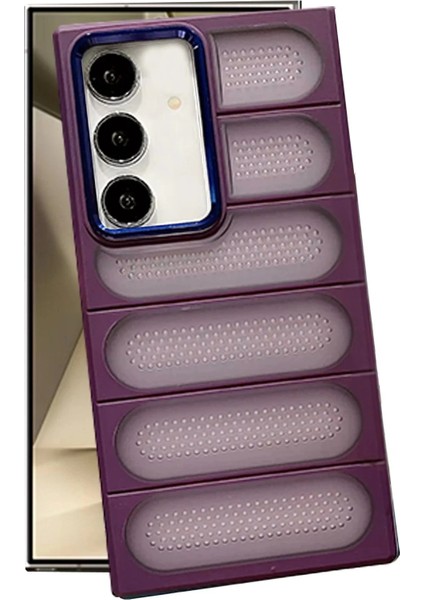 Samsung Galaxy S24 Kılıf Airmax Silikon Kapak - Derin Mor