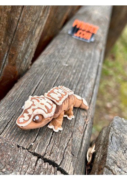 Kertenkele Oyuncak -Doğanın Zarif Akrobatı:tepeli Gecko🦎🌿3d Hareketli Organik Vip Model - Orta Boy modelleri