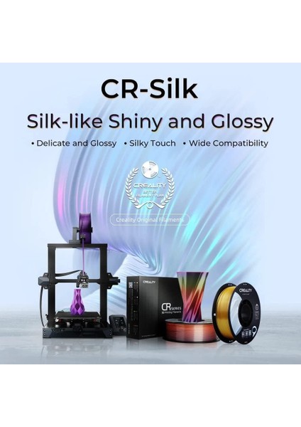 Cr-Silk Pla 1,75MM 3D Baskı Filament 1kg - Mor - fiyatları
