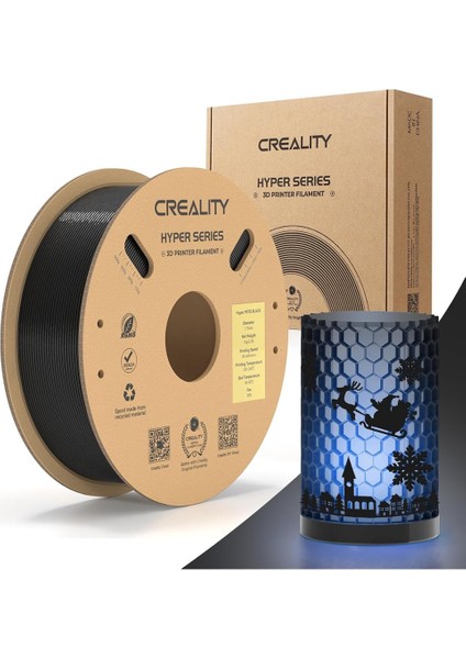 Hyper Petg Siyah Filament 1.75MM 1kg