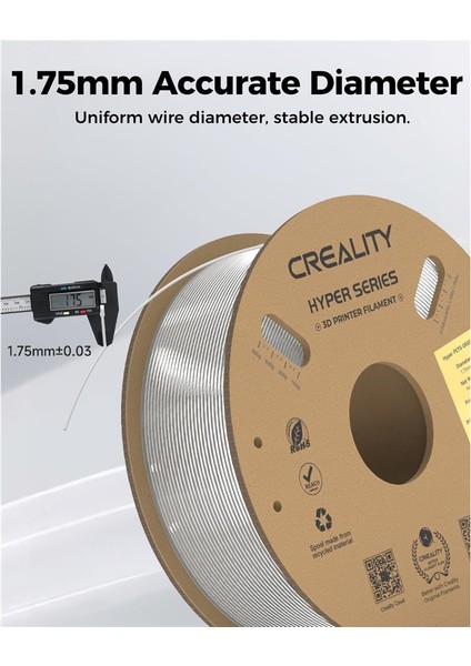 Hyper Petg Şeffaf Filament 1.75MM 1kg - modelleri