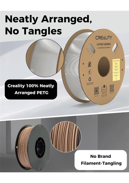 Hyper Petg Şeffaf Filament 1.75MM 1kg - fırsatları