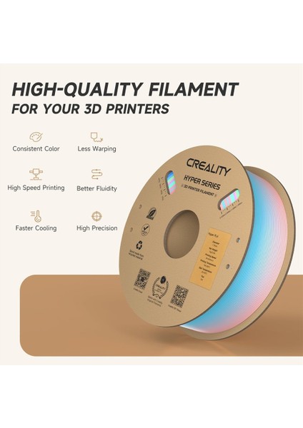 Hyper Rainbow Pla Bahar Gölü Filament 1,75MM 1000GR - fiyatları