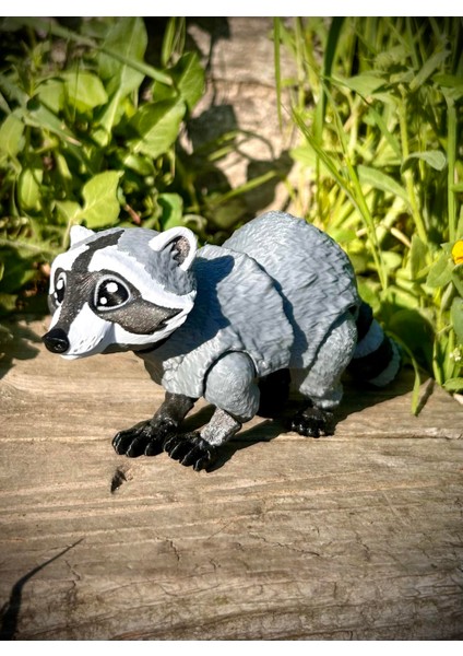 Rakun Oyuncak - "gölgelerin Akıllı Koruyucusu: Riko"🦝🌲 3D Hareketli Organik Vip Model - Büyük Boy fiyatları
