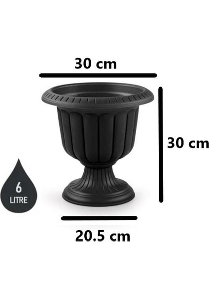 SO-N000 Nergiz Dekoratif Saksı Takımı 6 Litre No 0 fiyatları