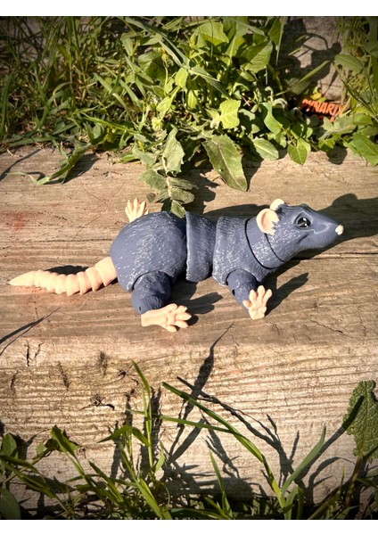 Sıçan Oyuncak Figür - Şehrin Sessiz Kahramanı: Remi 🐀🏙️ 3D Hareketli Organik Vip Model- Büyük Boy fırsatları