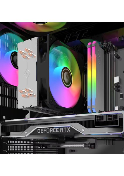 S60 / S40 Işlemci / Cpu Soğutucu Bakır Borulu Kule Tipi Rainbow Amd-Intel modelleri