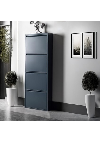 4'lü Metal Ayakkabılık Antrasit fiyatları