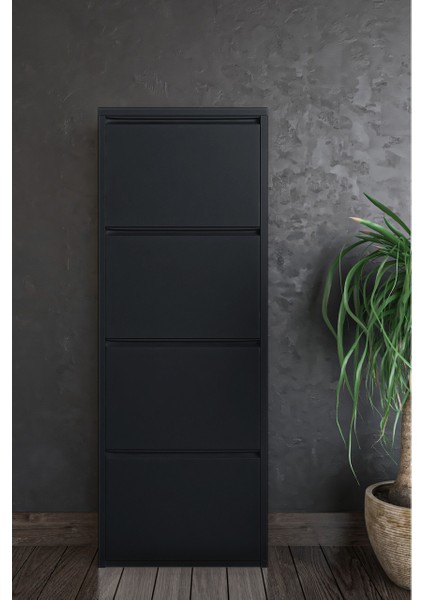 4'lü Metal Ayakkabılık Antrasit modelleri